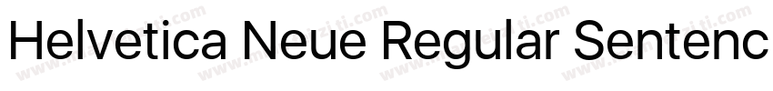 Helvetica Neue Regular Sentence Cas字体转换
